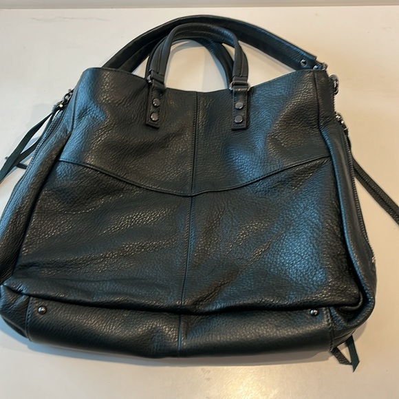 Aimee Kestenberg women’s leather satchel in Majestic Green. - Picture 9 of 16